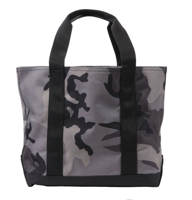 HUNTING TOTE WITH ALLIGATOR HANDLES & THREADED MONOGRAM - ASSORTED COLORS