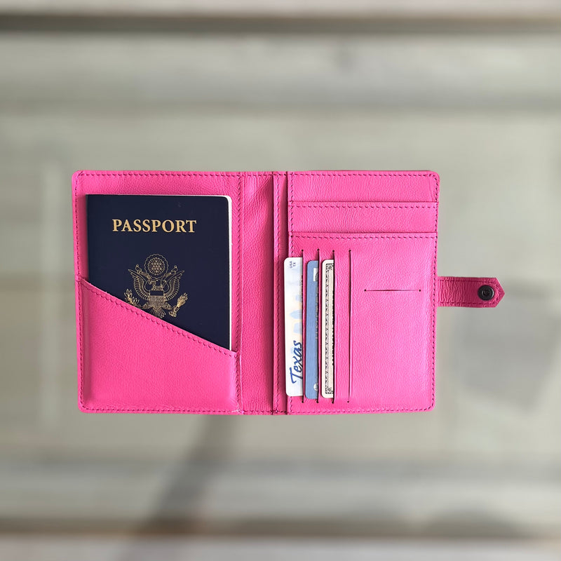 PASSPORT TRAVEL WALLET w/AIR TAG POCKET - ASSORTED COLORS - IN STOCK NOW