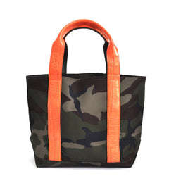 MINI HUNTING TOTE WITH ALLIGATOR HANDLES - ASSORTED COLORS